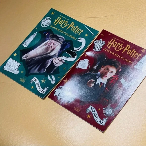 Harry Potter Advanced Coloring Book Set of 2 - “Magical" & "Hogwarts" - Picture 2 of 5